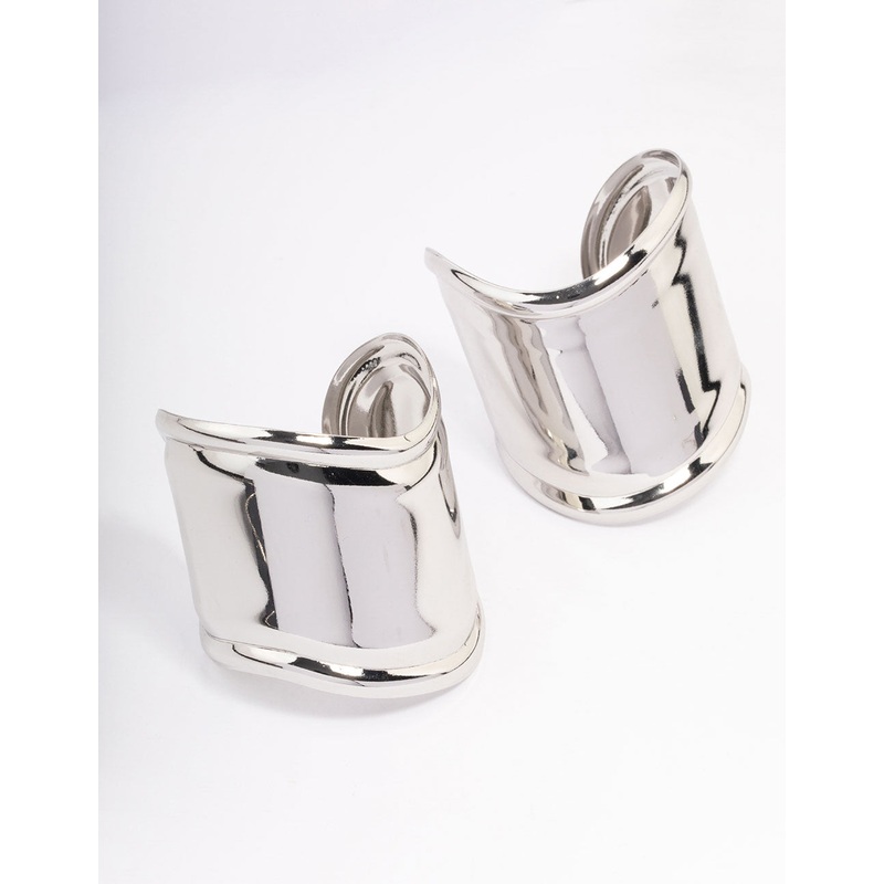 Silver Statement Large Wrist Cuffs