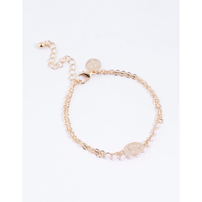 Gold Facet & Boho Disc Bracelet Pack