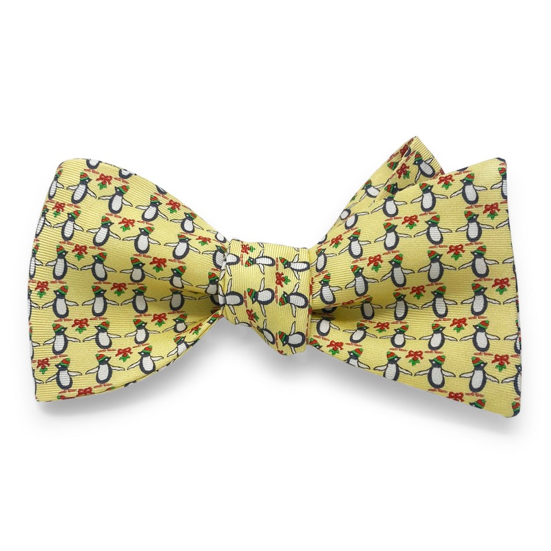 Mistletoe Penguins: Bow – Yellow