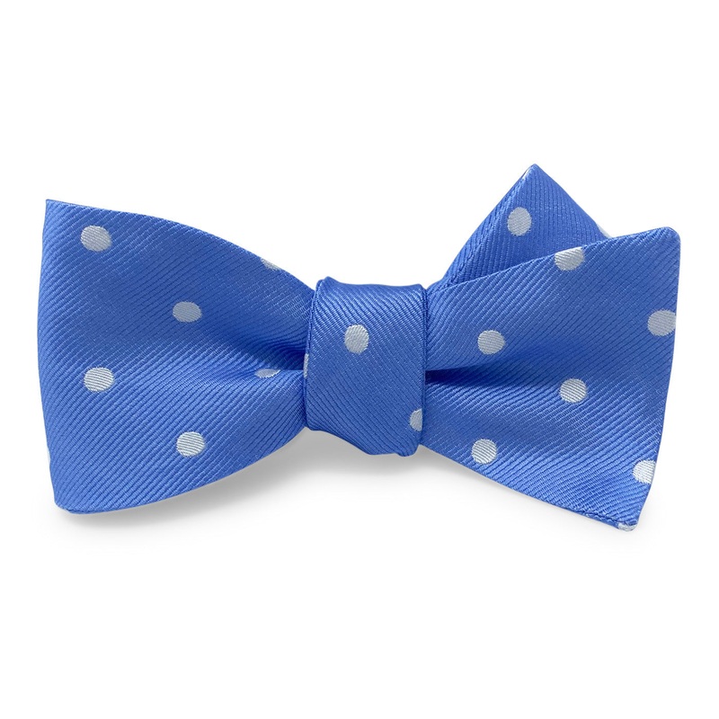 College Collection Dots: Bow – Blue