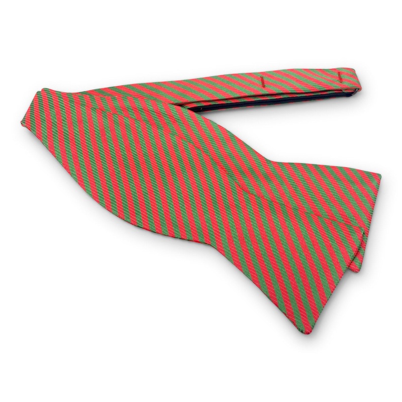 Stripes: Bow – Red/Lime