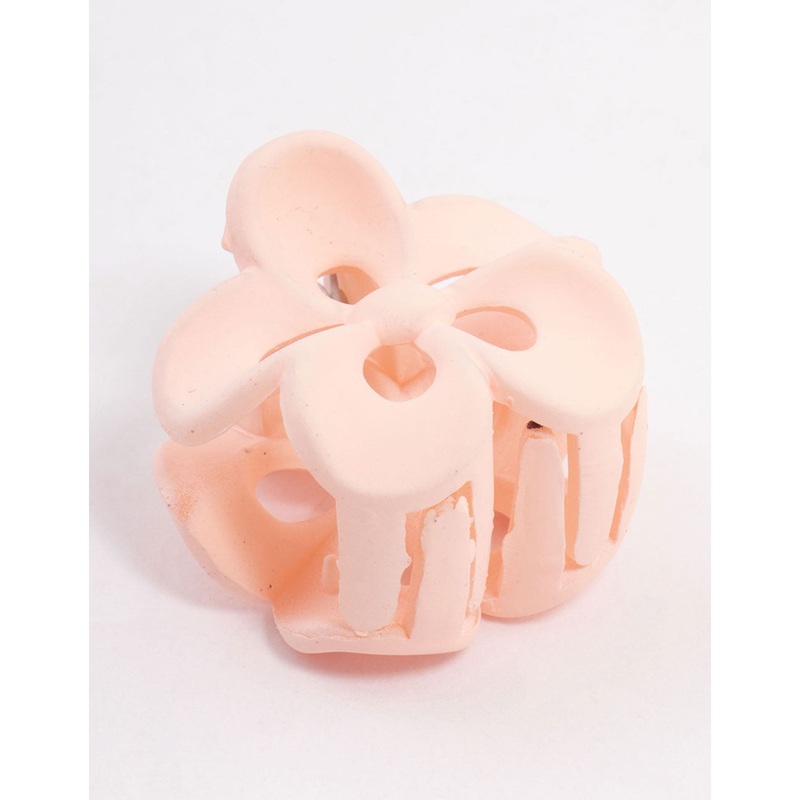 Blush Mini Frangipani Claw Clip
