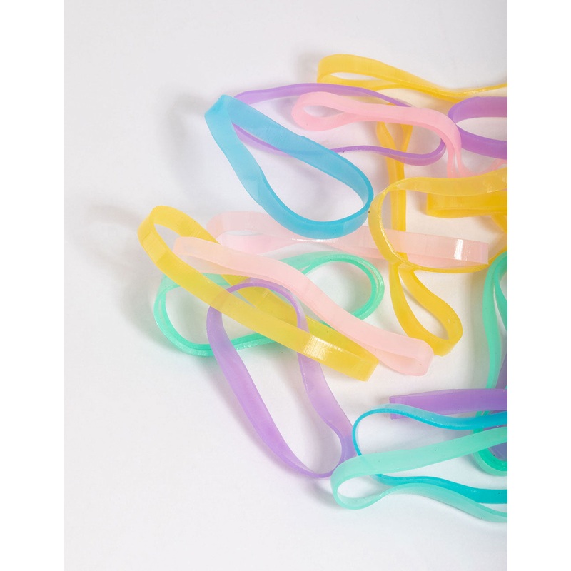 Pastel Mini Hair Elastics 60-Pack