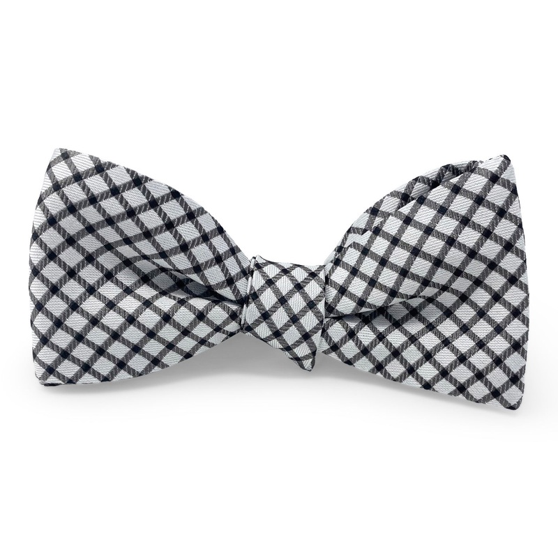 Plaid Formal: Bow – Black/White