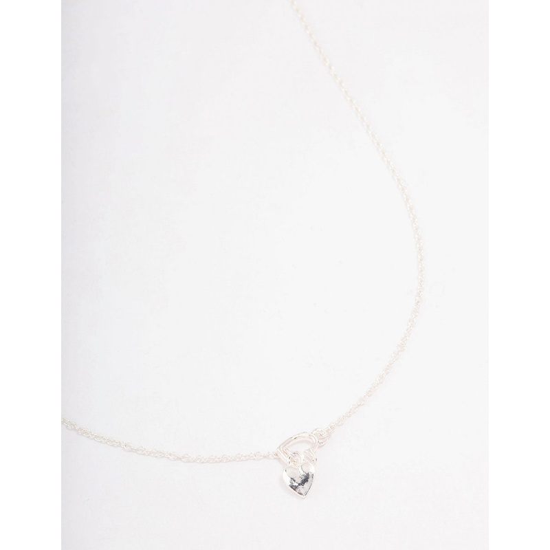 Silver Heart Threaded Necklace