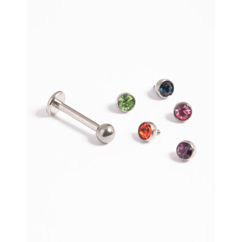 Titanium Rainbow Flat Back 6-Pack