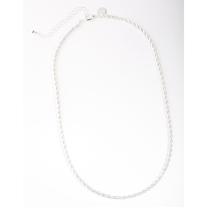 Silver Twisted Chain Necklace