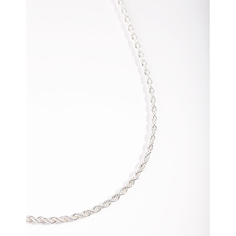 Silver Twisted Chain Necklace