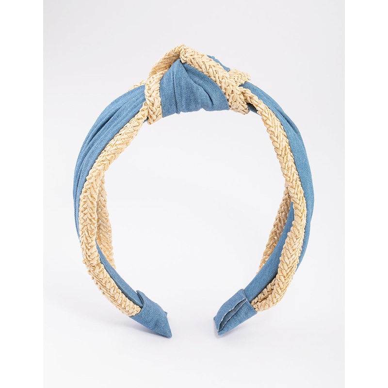 Fabric Faffia Trim Headband