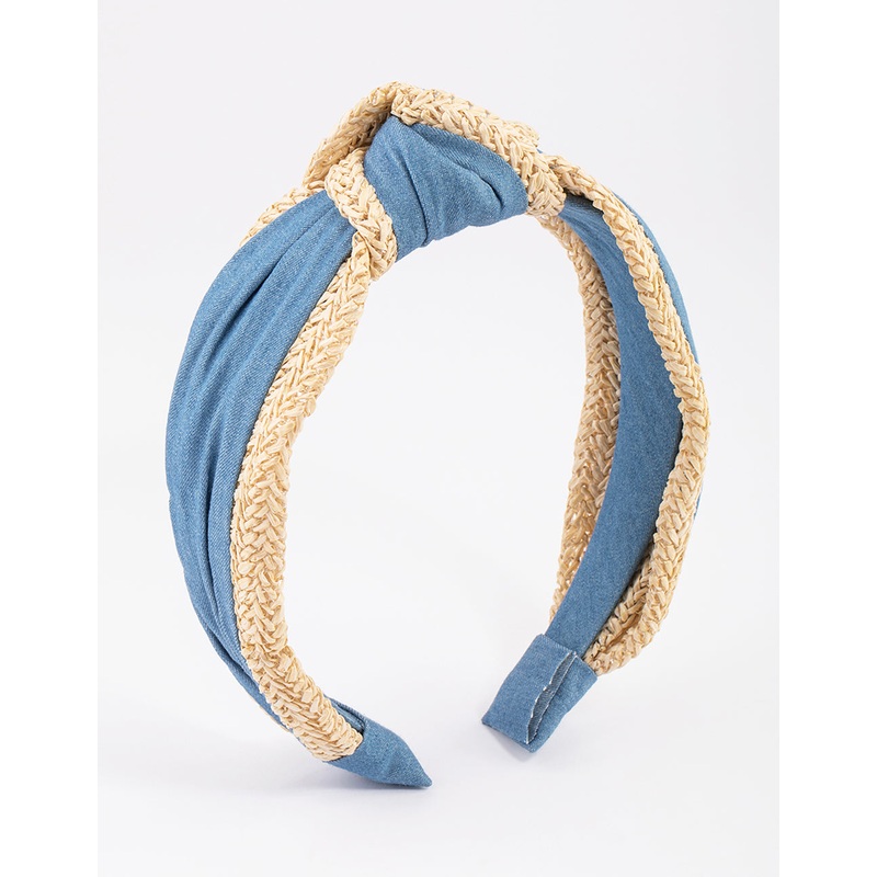 Fabric Faffia Trim Headband