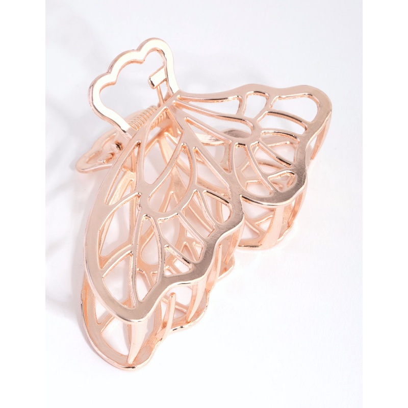 Rose Gold Cut Out Butterfly Claw Clip
