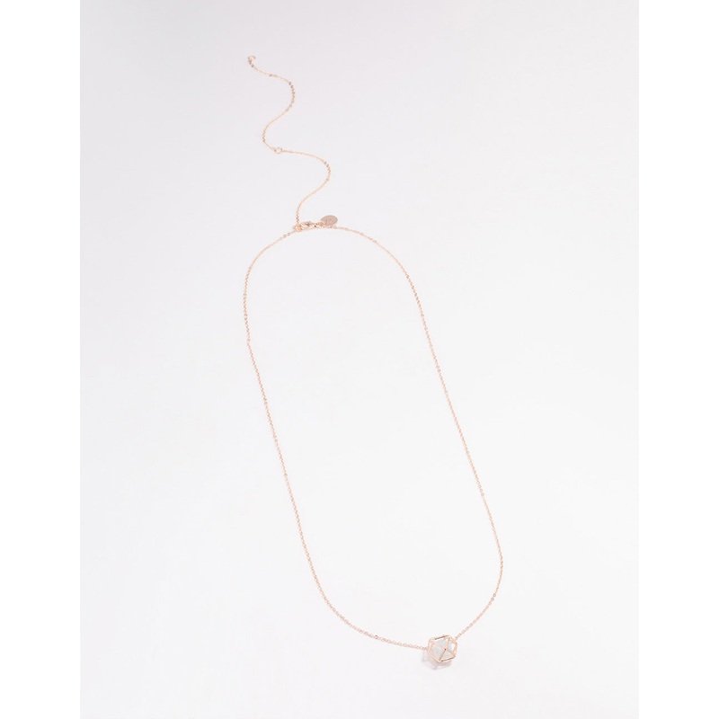 Rose Gold Moonstone Cage Gift Box