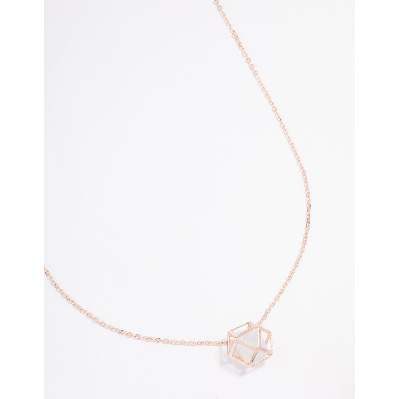 Rose Gold Moonstone Cage Gift Box