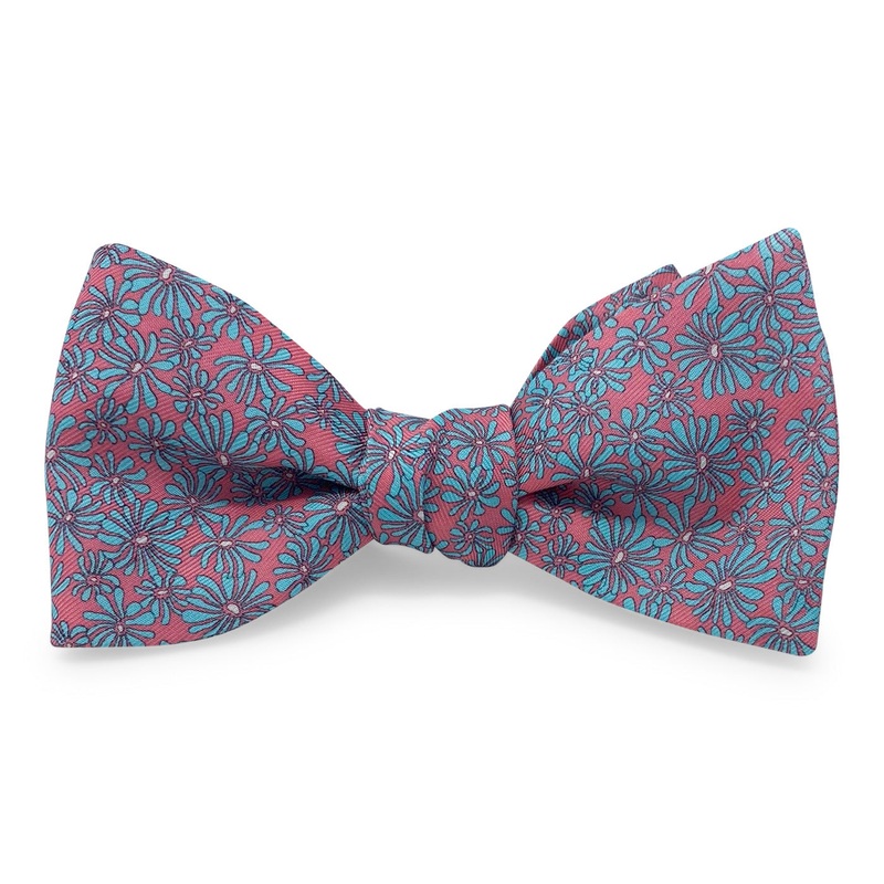Zinnia: Bow – Pink/Blue