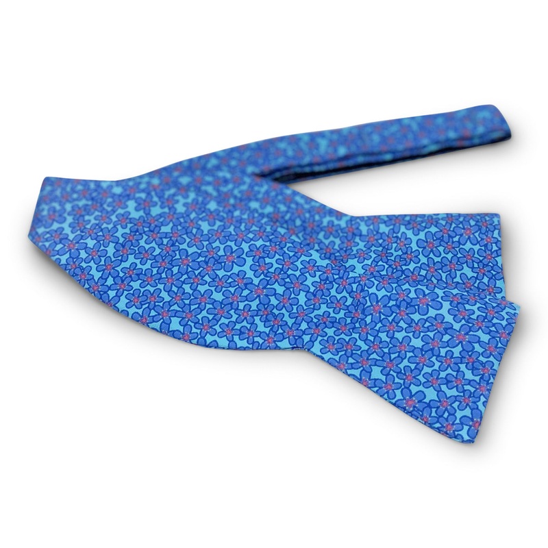 Zinnia: Bow – Aqua/Purple