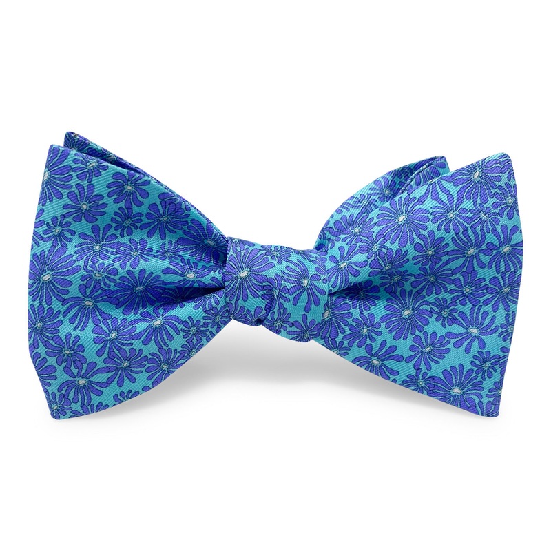 Zinnia: Bow – Aqua/Purple
