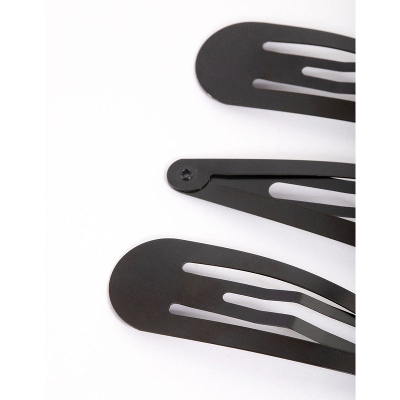 Coated Black Large Snap Clip Pack