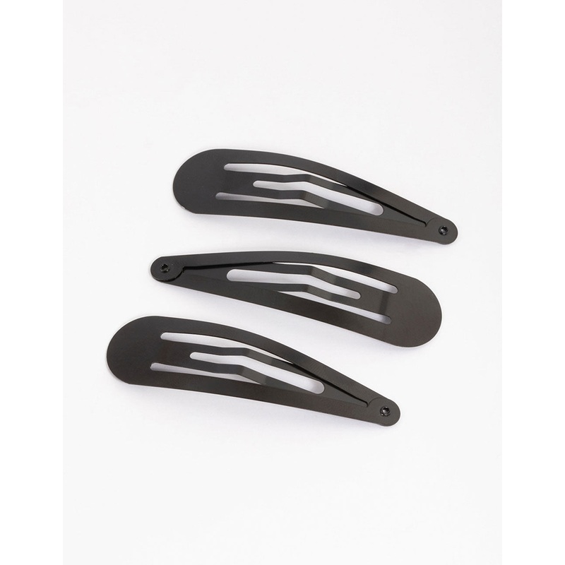 Coated Black Large Snap Clip Pack