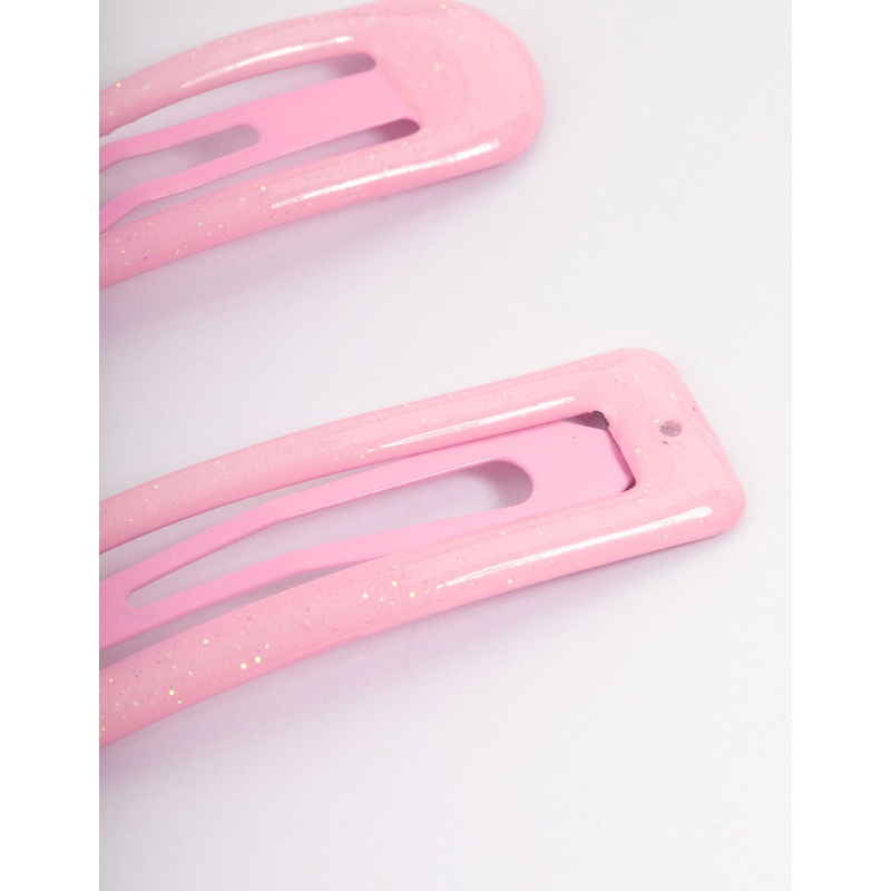 Coated Pink Mixed Bubble Snap Clip Pack
