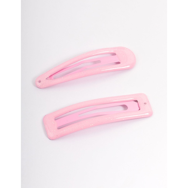 Coated Pink Mixed Bubble Snap Clip Pack