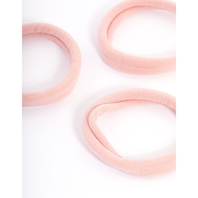 Blush Fabric Hair Tie Pack