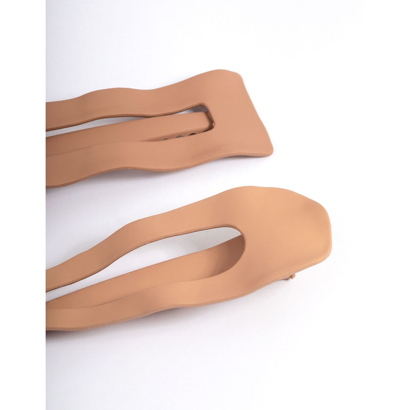 Coated Neutral Mixed Hair Clips Pack