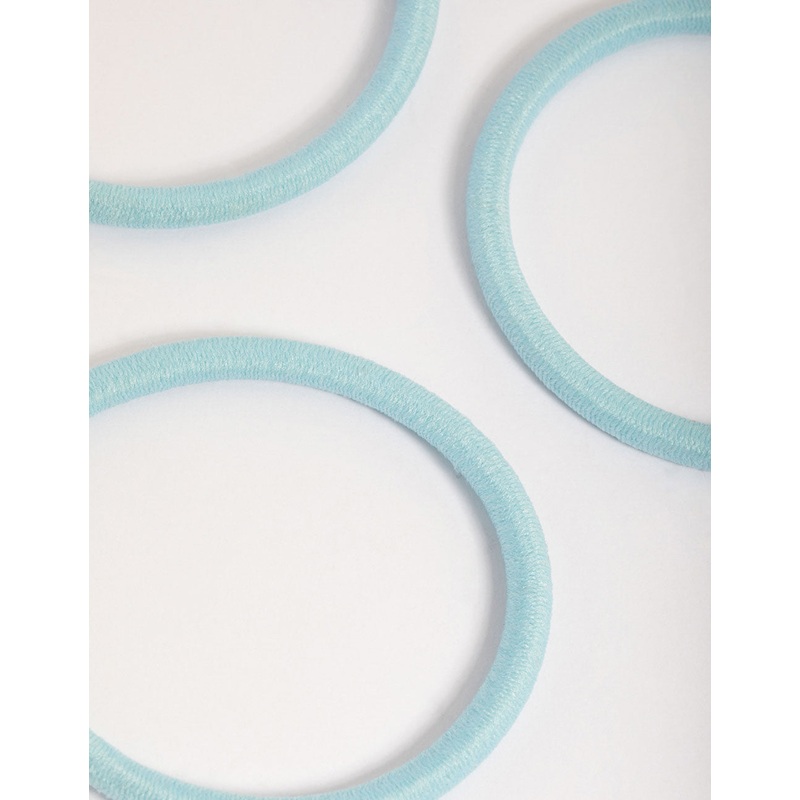 Blue Fabric Classic Hair Tie Pack
