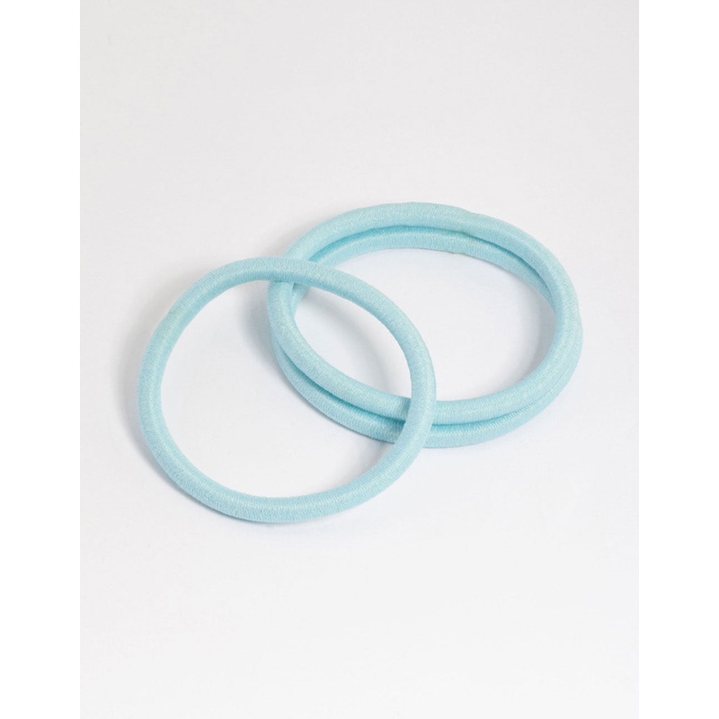 Blue Fabric Classic Hair Tie Pack