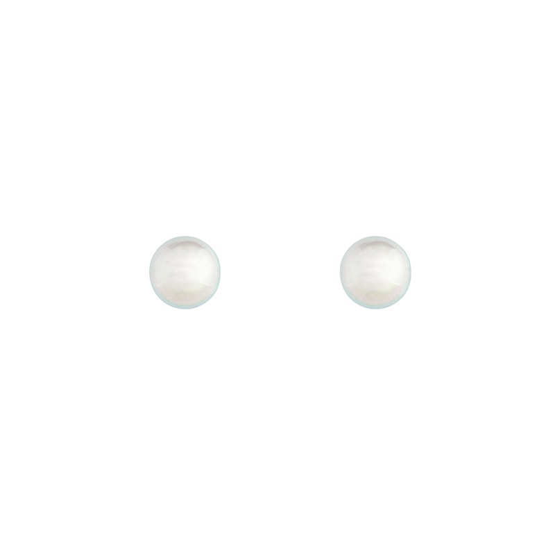 Classic Silver Mermaid Stud Earrings