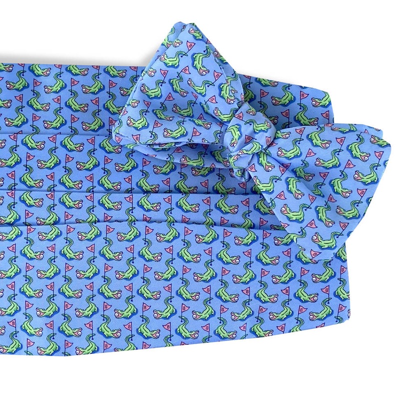 Hazard on Eight: Cummerbund Set – Light Blue