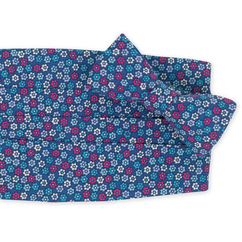 Arcadia: Carolina Cotton Cummerbund Set – Blue