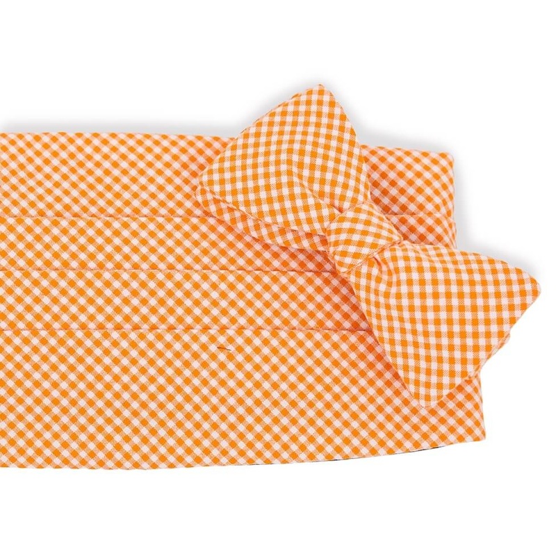 Fenwick: Carolina Cotton Cummerbund Set – Orange