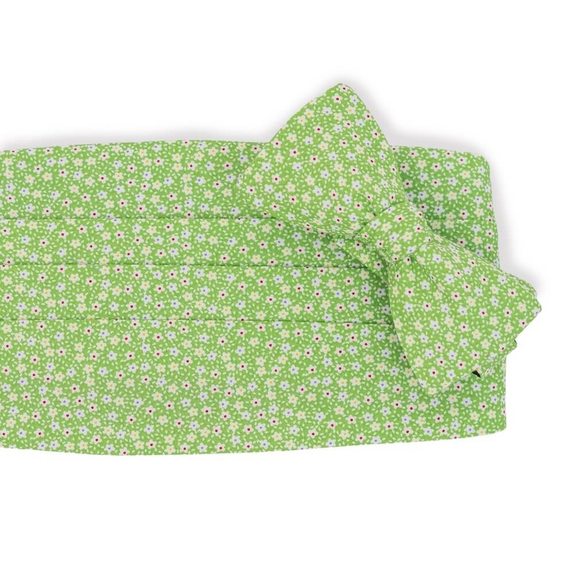 Floret: Carolina Cotton Cummerbund Set – Green