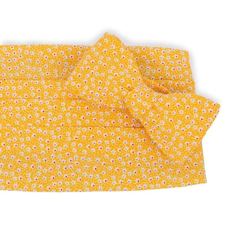 Floret: Carolina Cotton Cummerbund Set – Yellow