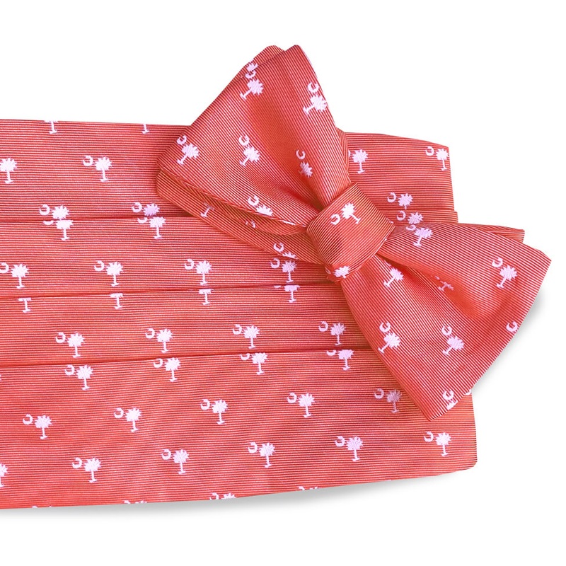 Palmetto Moon: Cummerbund Set – Coral