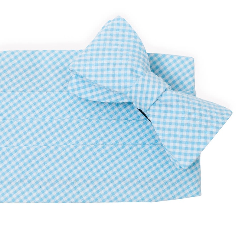 Fenwick: Carolina Cotton Cummerbund Set – Aqua