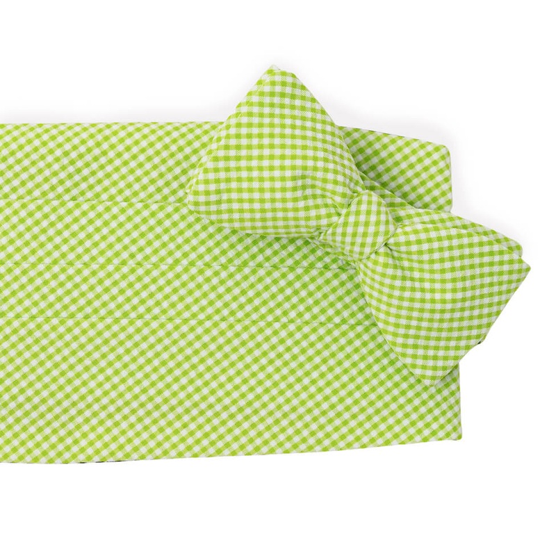 Fenwick: Carolina Cotton Cummerbund Set – Lime