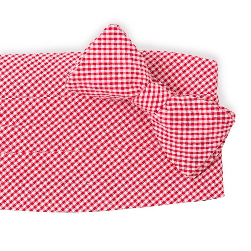 Fenwick: Carolina Cotton Cummerbund Set – Red