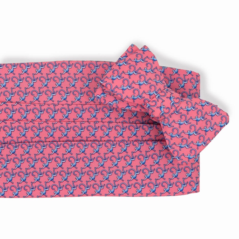 Monkey Business: Cummerbund Set – Pink