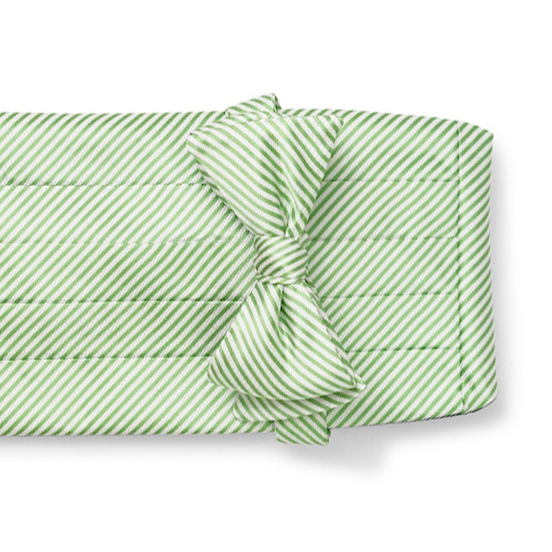Signature Stripe: Cummerbund Set – Green