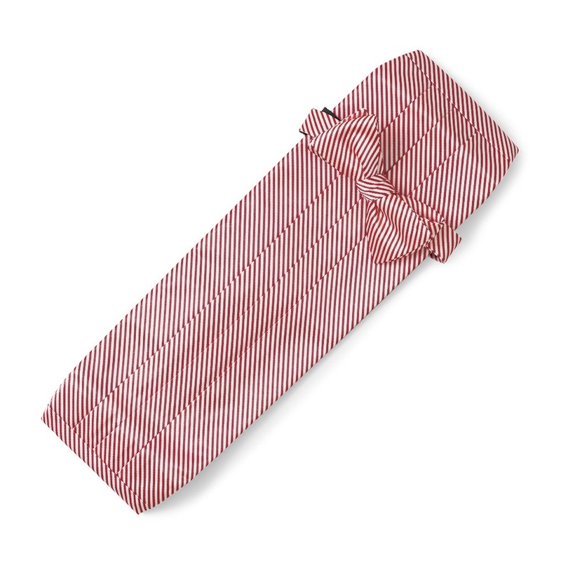 Signature Stripe: Cummerbund Set – Maroon