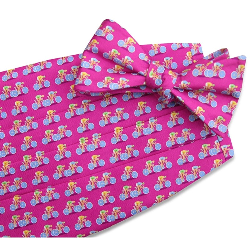 Bicycle Race: Cummerbund Set – Magenta