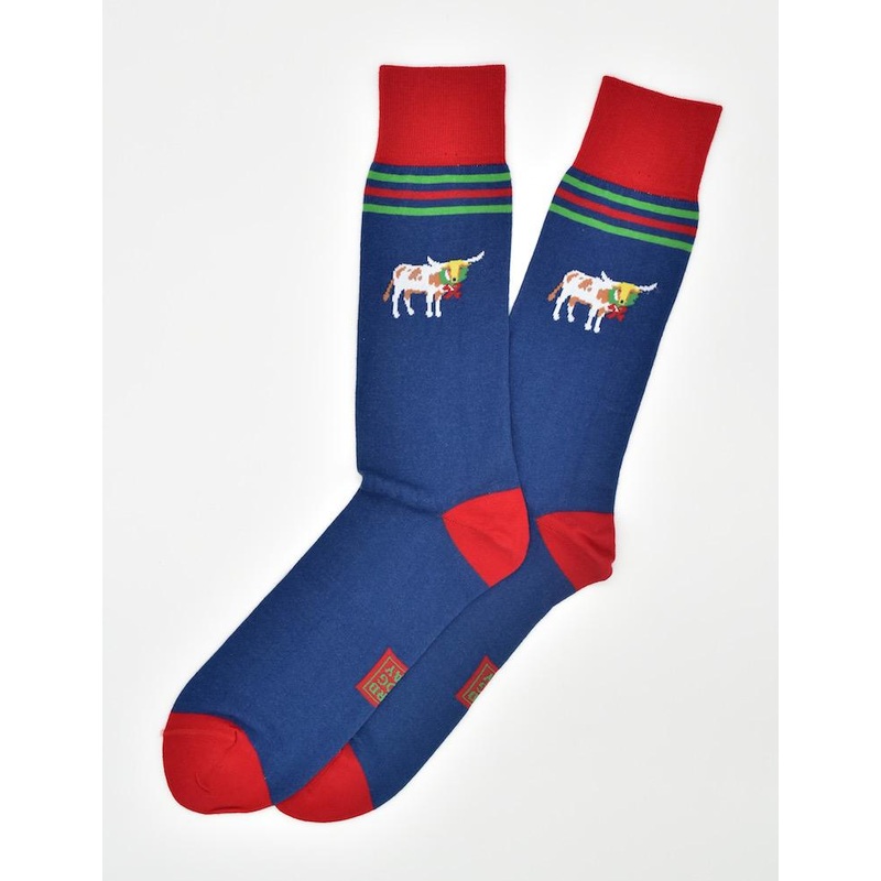 Christmas Cattle: Socks – Navy