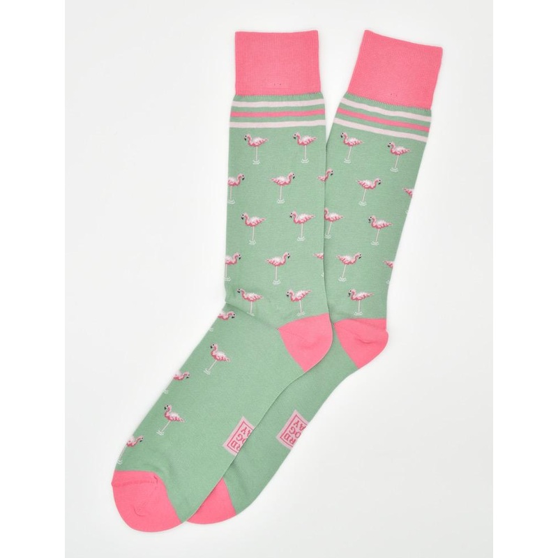 Flamingo Folly: Socks – Mint