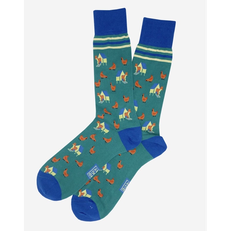 Fox in the Hen House: Socks – Green