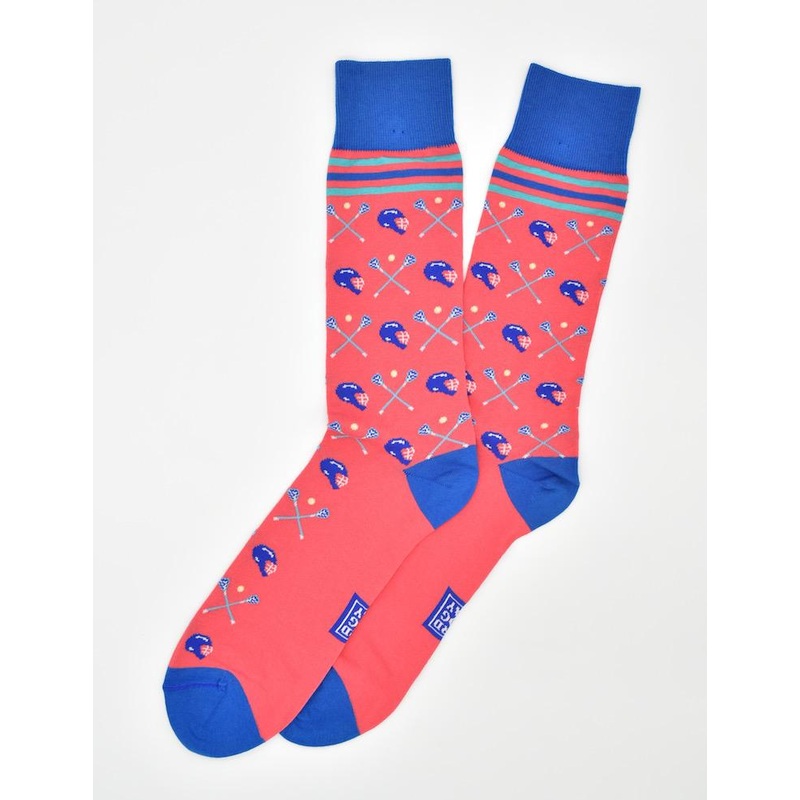 Lacrosse Check: Socks – Coral