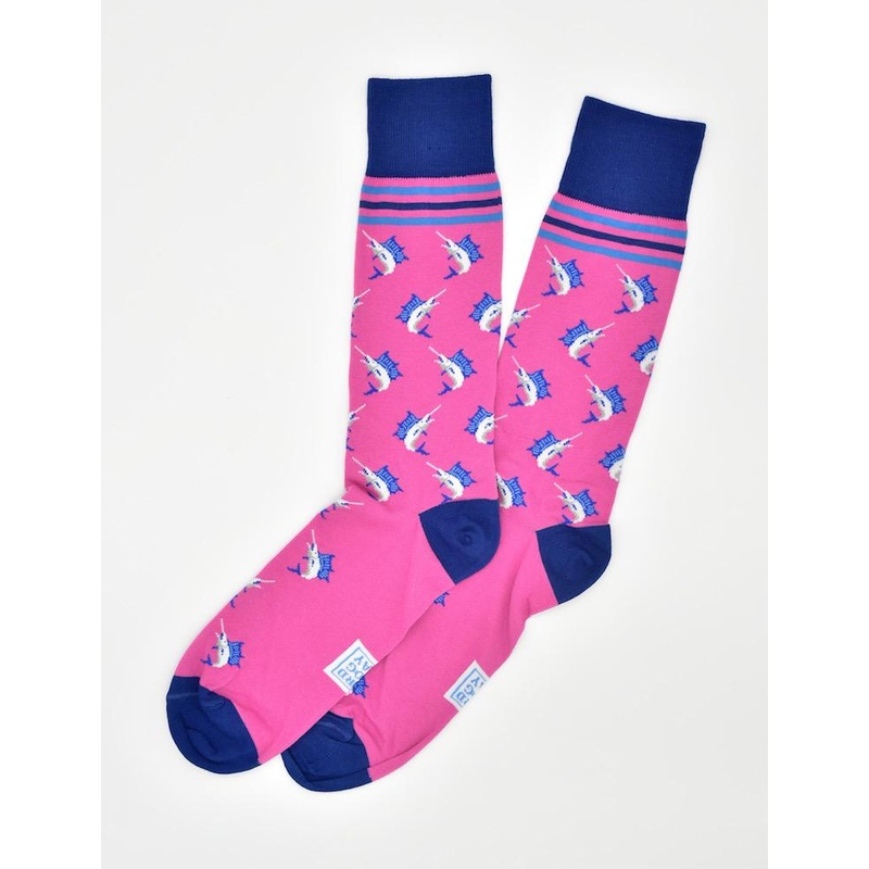 Marlin Madness: Socks – Fuchsia