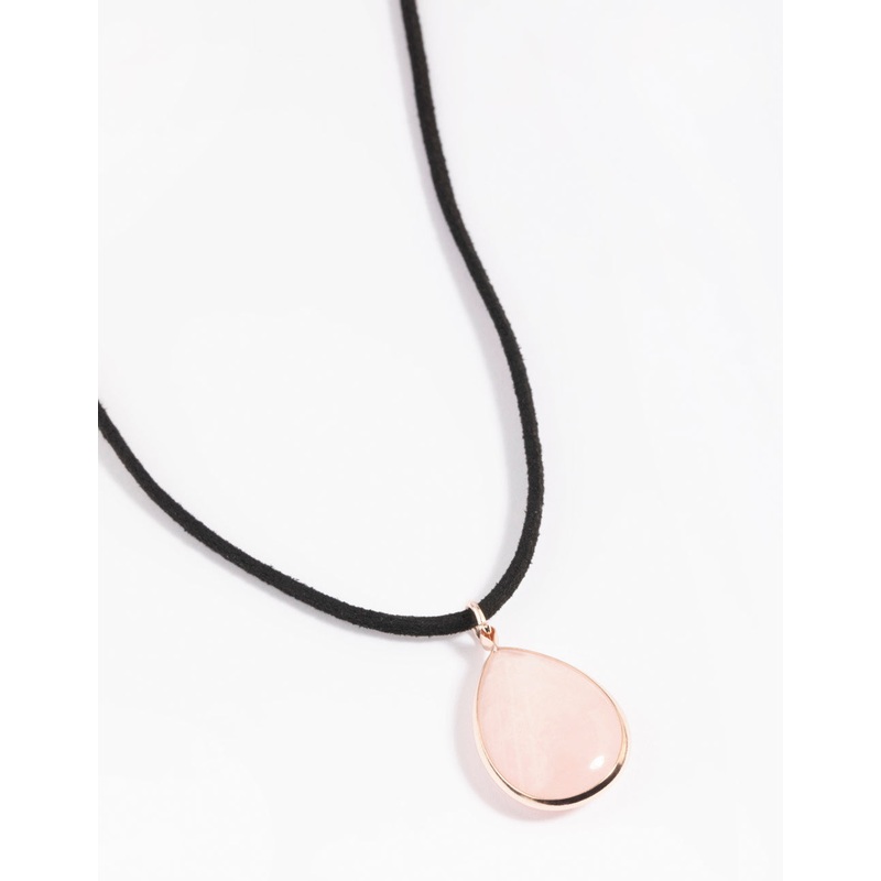 Rose Quartz Rope Necklace