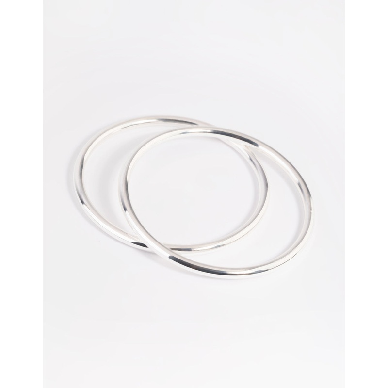 Silver Plated Bangle Set