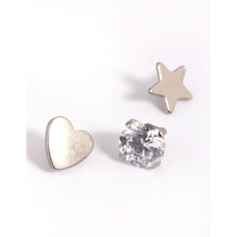 Titanium Star & Heart Dermal Anchor